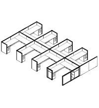 Matrix Value 6 and x 7 and, 42 and H Typical: Solution D - Cluster of Eight