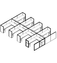 Matrix Value 6 and x 8 and, 50 and H Typical: Solution E - Cluster of Eight