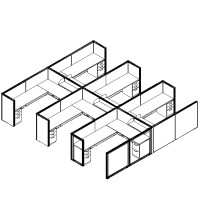 Matrix Value 6 and x 8 and, 50 and H Typical: Solution E - Cluster of Six