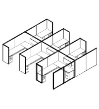 Matrix Value 6 and x 8 and, 66 and H Typical: Solution E - Cluster of Six