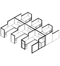 Matrix Value 6 and x 8 and, HiLo Typical: Solution E - Cluster of Six