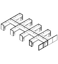 Matrix Value 7 and x 7 and, 42 and H Typical: Solution F - Cluster of Eight