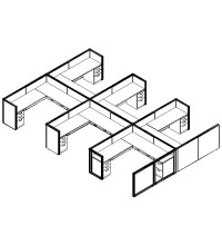 Matrix Value 7 and x 7 and, 42 and H Typical: Solution F - Cluster of Six