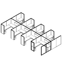 Matrix Value 7 and x 7 and, 66 and H Typical: Solution F - Cluster of Eight