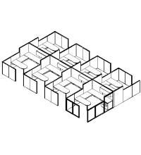 Matrix Value 8 and x 10 and, HiLo Typical: Solution I - Cluster of Eight