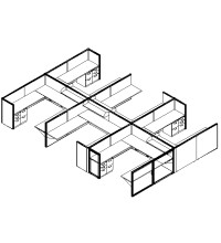 Matrix Value 8 and x 8 and Team, 50 and H Typical: Solution H - Cluster of Six