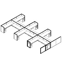 Matrix Value 9 and x 7 and, 42 and H Typical: Solution L - Cluster of Six