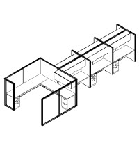 Matrix Value Office Worker 66 and H Typical: Solution M - Cluster of Six