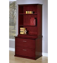 Mendocino 2-Drawer Lateral File Cabinet with Bookcase Hutch