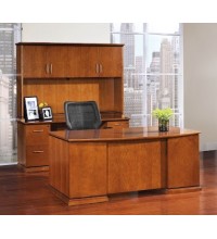 Mendocino 72 and  Bowfront Executive Desk Configuration (11-B)