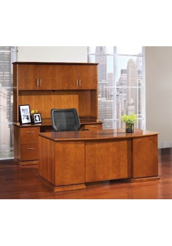 Mendocino 72 and  Bowfront Executive Desk Configuration (11-B)