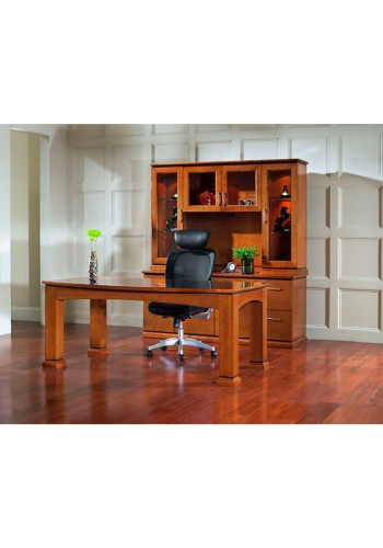 Mendocino Bowfront Executive Desk Table Configuration (4-B)