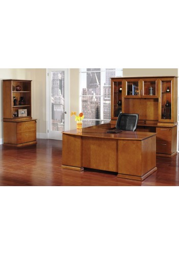 Mendocino Bowfront Executive U-Shape Desk Configuration (13)