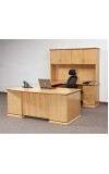 Mendocino Bowfront Executive U-Shape Desk with Hutch