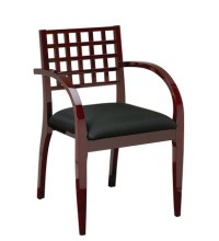 Mendocino Mahogany Wood Guest Chair (MMEN-98-MAH)