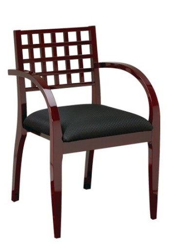 Mendocino Mahogany Wood Guest Chair (MMEN-98-MAH)