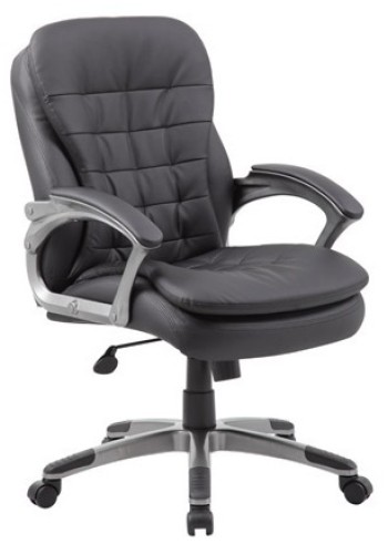 Mid Back Black Executive Pillow-Top Chair (MB9336)