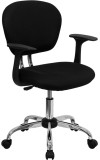 Mid-Back Black Mesh Task Chair with Arms (MF-H-2376-F-BK-ARMS-GG)