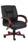 Mid Back Cherry Wood Executive Chair (MB8996-C)