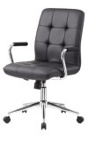 Modern CaressoftPlus Task Chair with Arms and Casters (MB331-BK)