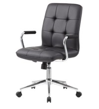 Modern CaressoftPlus Task Chair with Arms and Casters (MB331-BK)