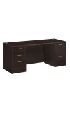 Napa Espresso 72 and  Kneespace Credenza