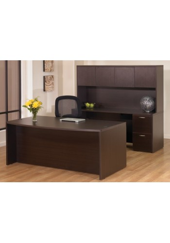 Napa Espresso Bowfront Executive Desk Configuration (11)