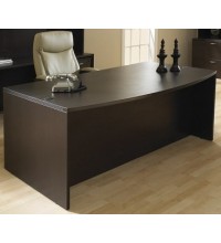 Napa Espresso Bowfront Executive Desk