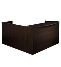 Napa Espresso L-Shape Reception Desk