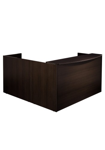 Napa Espresso L-Shape Reception Desk