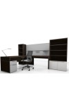 Nex Executive Desk with Modesty Panel, Storage and Bookcases