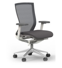 Oroblanco Full Back White/Coal Task Chair with Casters