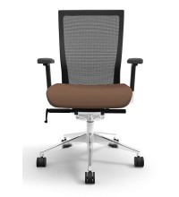 Oroblanco Full Back White/Terra Task Chair with Casters