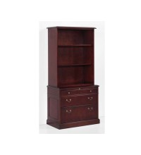 Oxmoor Lateral File with Open Bookcase Hutch