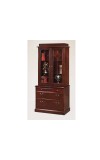 Oxmoor Lateral File with Two-Door Stacking Bookcase Hutch