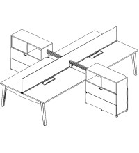 Oxygen Benching Enhanced Typical: Solution F - Cluster of Four