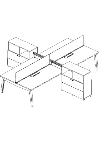 Oxygen Benching Enhanced Typical: Solution F - Cluster of Four