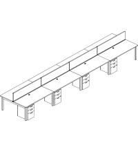 Oxygen Benching Standard Typical: Solution B - Cluster of Eight