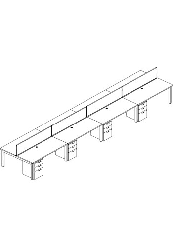 Oxygen Benching Standard Typical: Solution B - Cluster of Eight