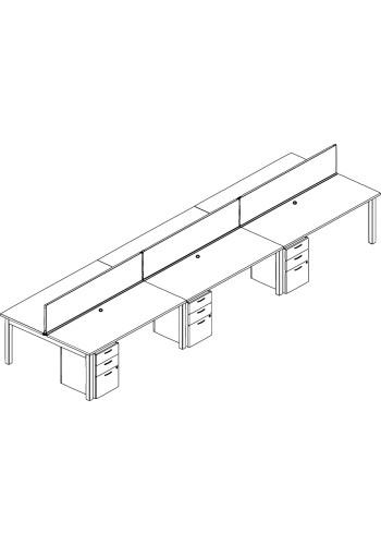 Oxygen Benching Standard Typical: Solution B - Cluster of Six