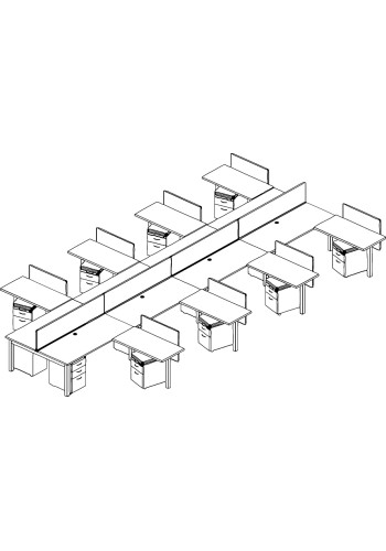Oxygen Benching Standard Typical: Solution E- Cluster of Eight