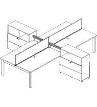 Oxygen Benching Standard Typical: Solution F - Cluster of Four