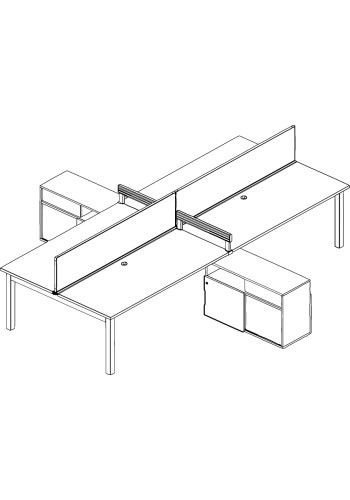 Oxygen Benching Standard Typical: Solution H - Cluster of Four