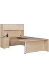 Amber Bullet Front Executive U-Shape Desk with Hutch
