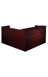 Amber L-Shape Reception Desk Shell