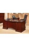 Belmont Brown Cherry Executive Computer L-Shape Desk