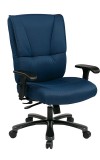 Big and Tall Deluxe Blue Executive Chair