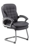 Black Pillow-Top Guest Chair (MB9339)