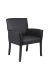 Box Arm Guest Chair with Black Wood Finish Legs (MB639-BK)