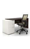 C.A., 60 and  Executive Desk with Modular Pedestal